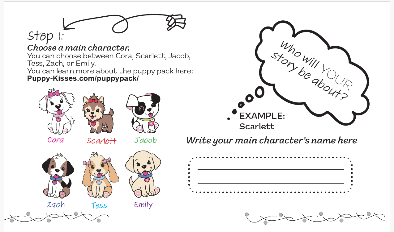 Puppy Kisses Story builder
