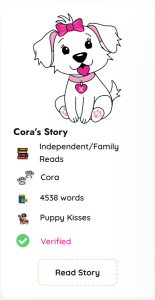 Puppy Kisses story tile example