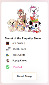 Puppy Kisses story tile
