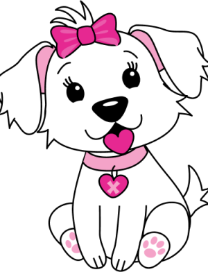 Cora the super-organizer character from the Puppy Kisses children's brand.